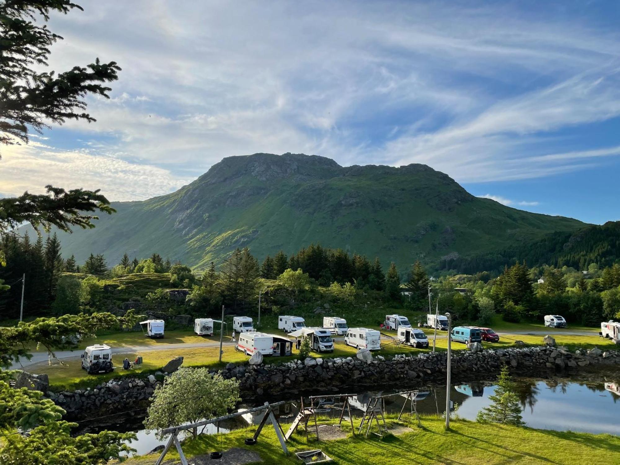 Brustranda Fjordcamping Valberg Kültér fotó