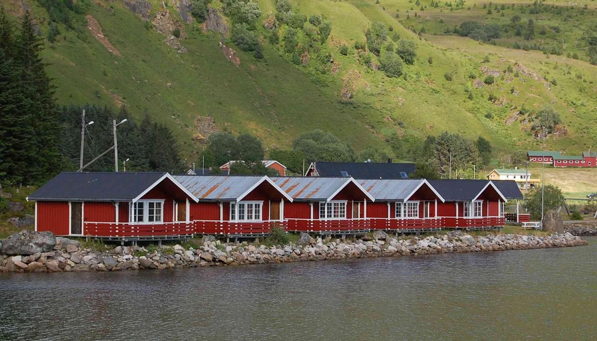 Brustranda Fjordcamping Valberg Kültér fotó